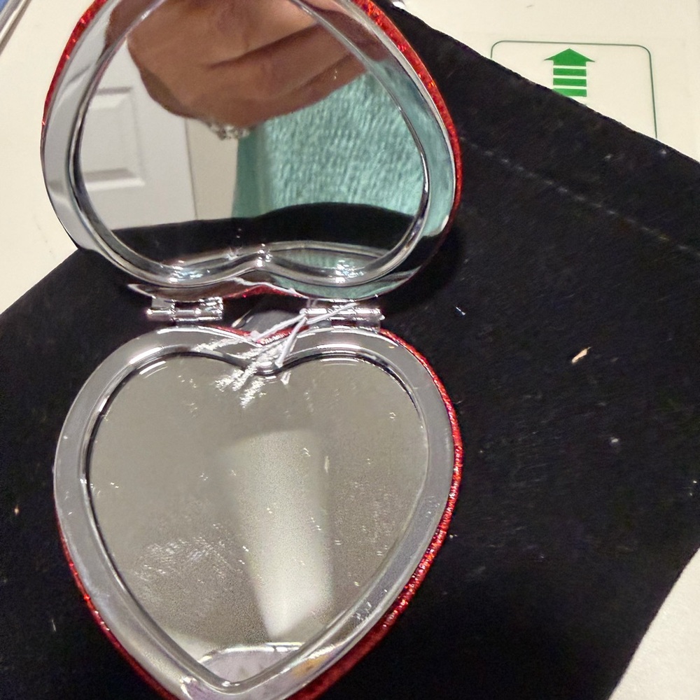 Coach Glittering Red Heart Mirror - Picture 2 of 2